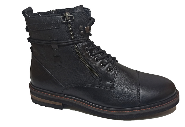 Leather boot #500 Black