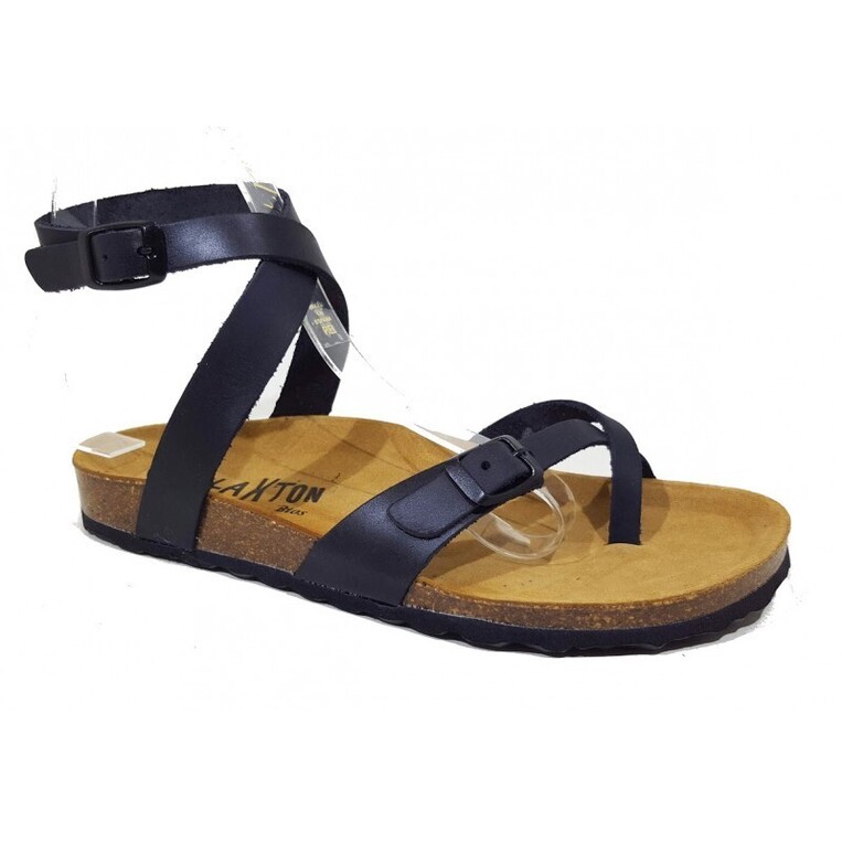 Leather sandals Plakton 101204 - Black