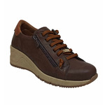 Fiore Casual Leather Shoes - Brown