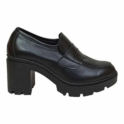 Alexakis moccasin leather heel