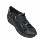 Fiore Casual Leather Shoes - Black