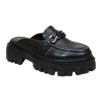 Deos Leather slippers - Black