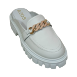 Deos Leather slippers - White