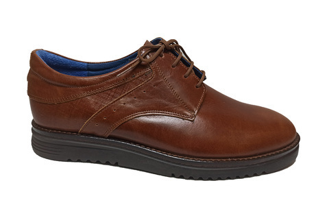 Δερμάτινο χειροποίητο casual GIANNI #200 Καφέ,45