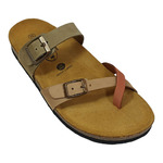 Leather sandals Plakton 181032 - Tricolor